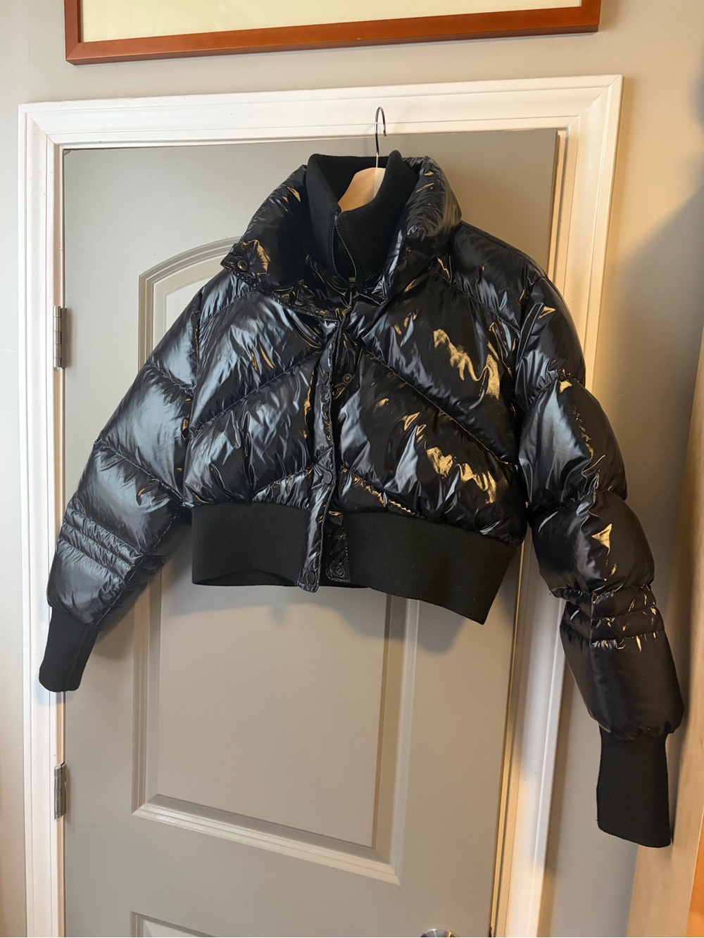 ALLSAINTS Navie Puffer Jacket in Black